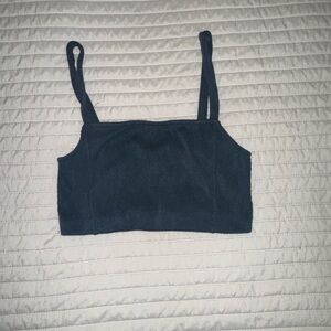 Zara Midnight Blue Crop Top